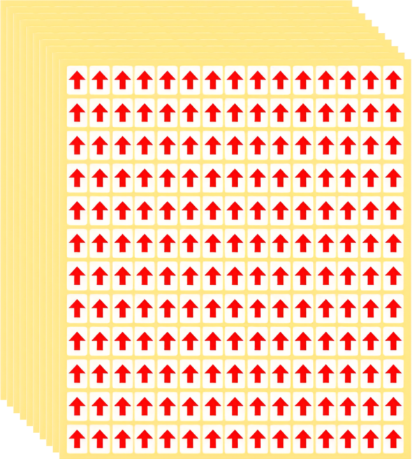 레드 화살표 스티커 하자표시 10장, 1세트, 1800개입