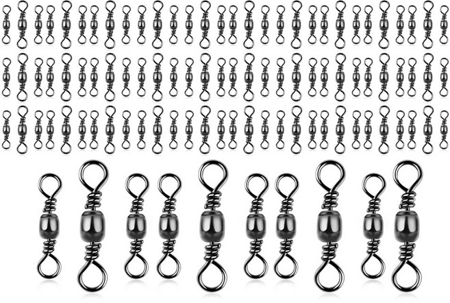 행운을파는낚시 벌크 맨도래 100개 덕용 스냅도래, 1개, 100개입