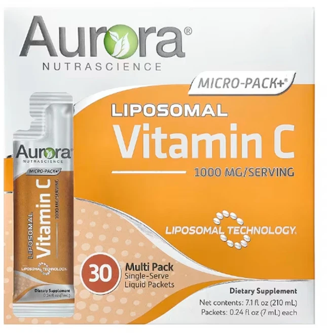 오로라 뉴트라사이언스 리포조말 비타민C 1000mg 30포 x 2팩 액상비타민C, 3개, 210ml - 쿠팡
