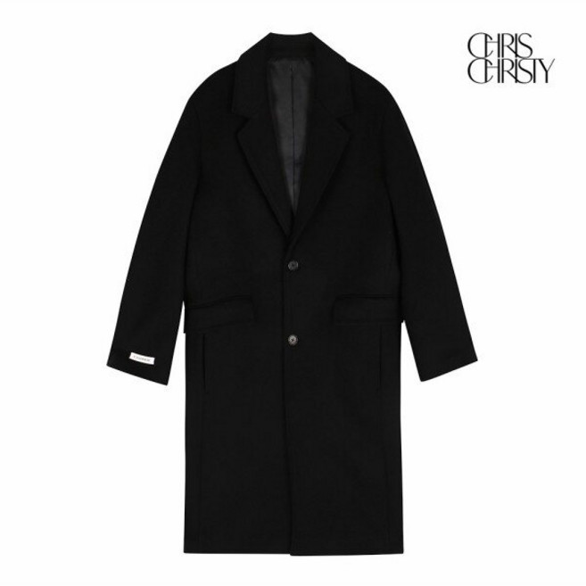 크리스크리스티 크리스크리스티 캐시미어 블렌디드 세미오버 체스터코트_BLACK / KKMELWWSG01