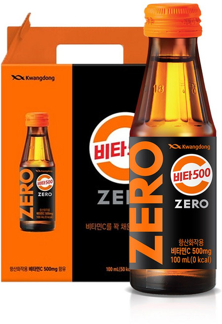 광동 비타500 제로 (선물용 박스 동봉), 100ml, 20병