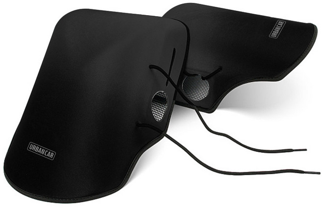 어반카 오토바이 방수 통풍 토시 입체형 장갑 양손착용 세트, 블랙