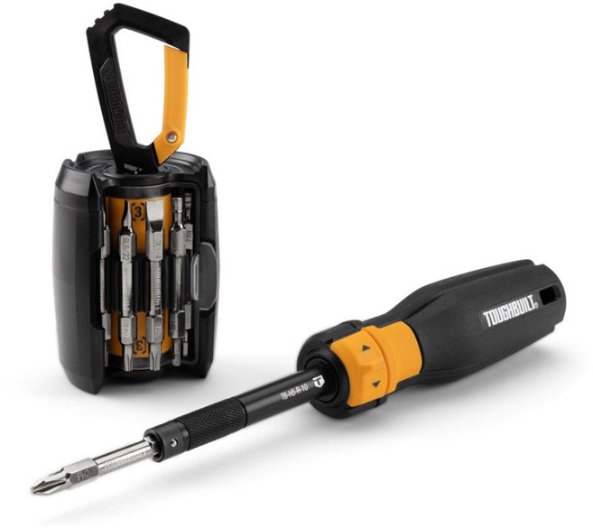 TOUGHBUILT 內置式多功能起子頭棘輪結構 TB-H5S2-MR-A 可收納12個起子頭, 1套