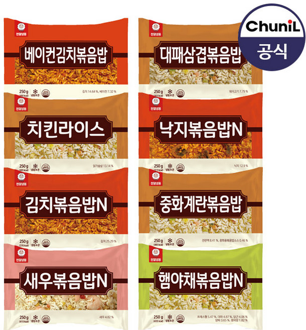 천일식품 인기볶음밥 250g 10봉 골라담기, 10개, 04. 김치볶음밥 250g 10봉