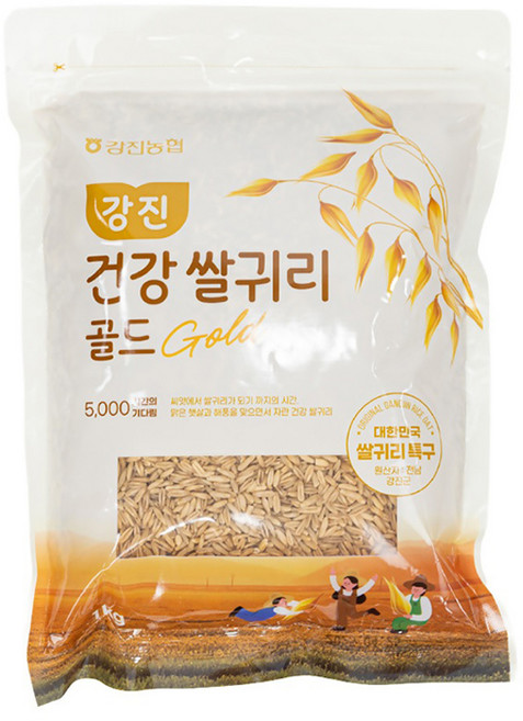 맛연구소 지역의 맛 강진농협쌀 건강 쌀귀리 골드, 2개, 2kg