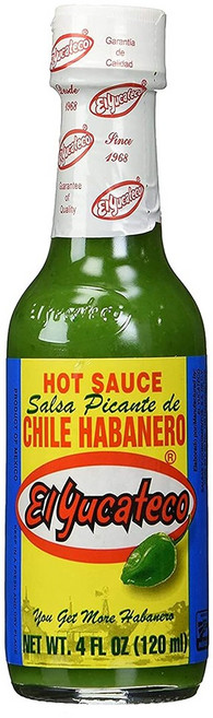 멕시코 그린 칠리 하바네로 핫 소스 El Yucateco Green Chile Habanero Hot Sauce, 120ml, 1개
