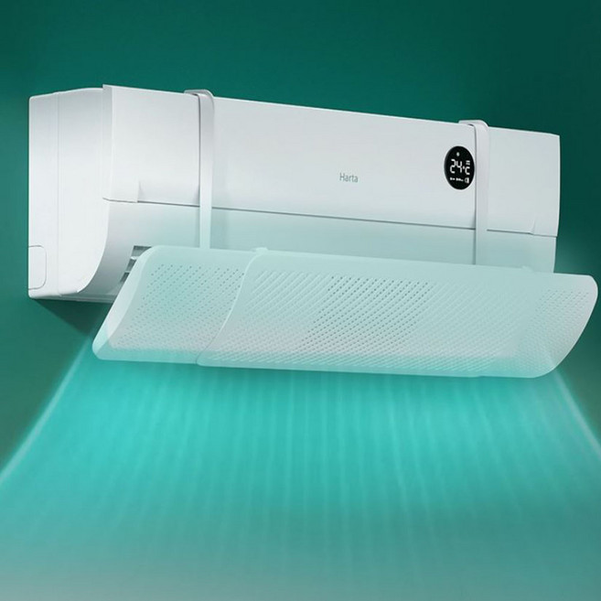 율하수 무타공 벽걸이 에어컨 바람막이, 1개, 일반형