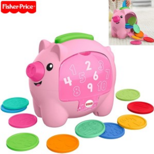 [다온그로스]피셔프라이스 카운트앤럼블 피기뱅크 (GCV96), 1개, 혼합색상