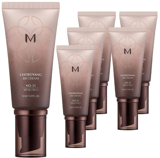 미샤 M 초보양 비비크림 SPF30 PA++, 21호 화사한베이지, 50ml, 6개