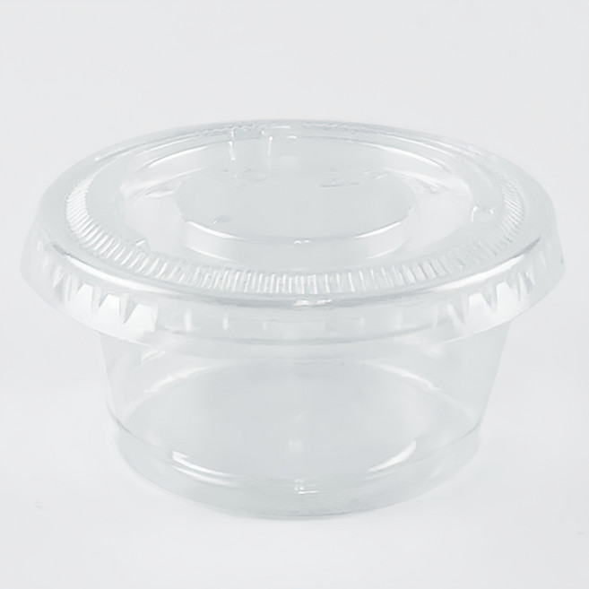 소스용기 + 뚜껑 세트 소 6.2 x 3 cm, 50개, 1세트