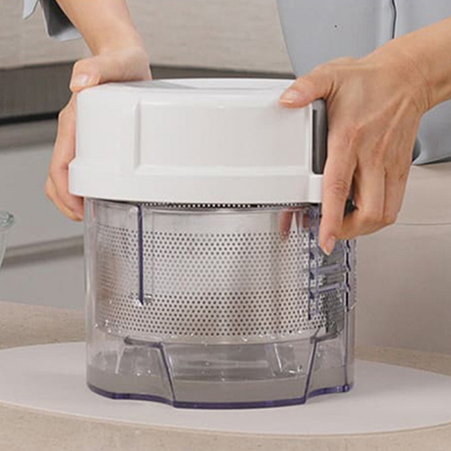 홍여진 빅스텐 짤순이 음식 야채 오이지 나물 대용량 탈수기, 스텐망, 1개