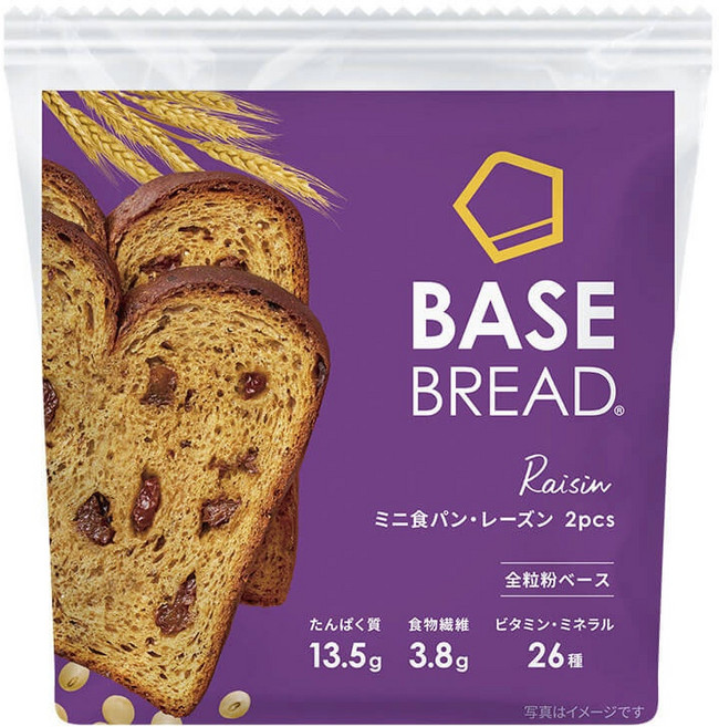 베이스푸드 베이스 브레드 미니 식빵 & 건포도 2개입 402g, 1개