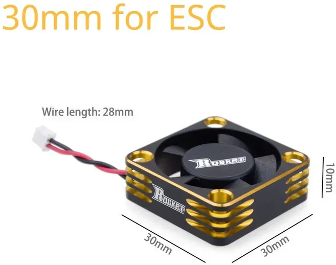 RC 모터 ESC 냉각 선풍기 SURPASS HOBBY 금속 방열판 커버 25mm, 14 30mm for ESC G