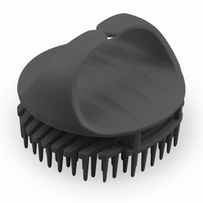 기프템 두피 마사지 샴푸 브러쉬, 1개, 블랙