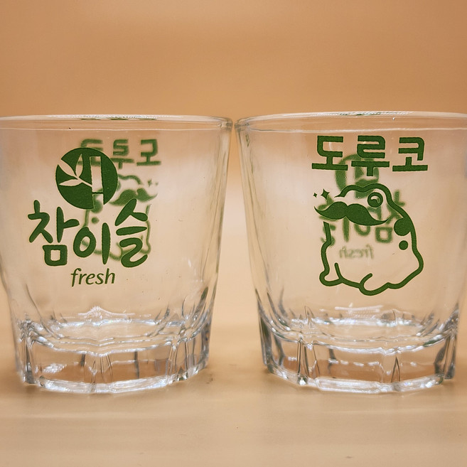 진로 참이슬 X 도루코 콜라보소주잔 진로두꺼비 수염달린두꺼비 도루코면도기 특별한소주잔, 1개