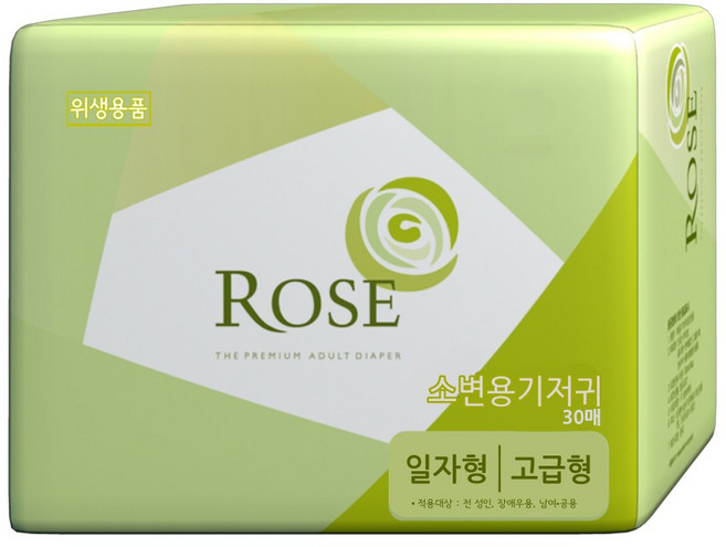 로즈 성인용 속기저귀 일자형 고급형 240매 패드, 30매입, 8개