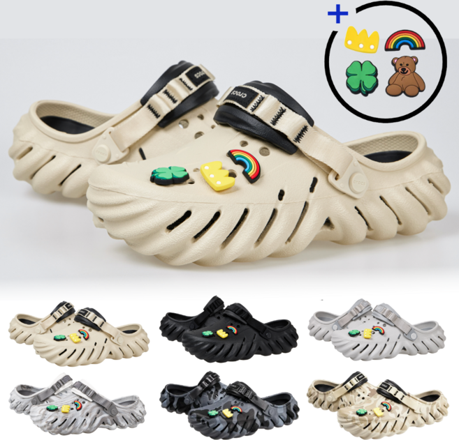 국내매장판 크록스 에코 클로그 마블 + 4종 악세사리 / 샌들 슬리퍼 4중 1택