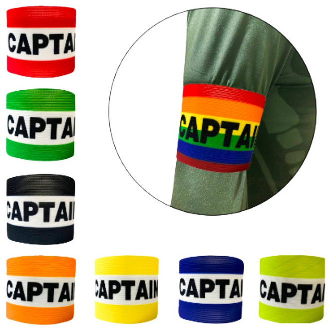 축구 캡틴 주장 완장 프리미어리그 분데스리가 라리가 밴드 유소년 조기축구, 라이트그린, 1개