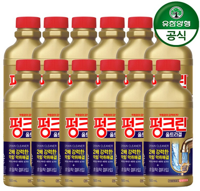 유한락스 펑크린 울트라겔, 500ml, 12개