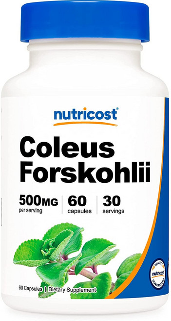 nutricost 毛喉鞘蕊膠囊 500mg, 60顆, 1罐