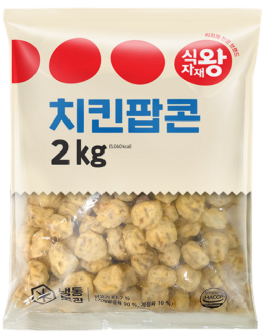 식자재왕 치킨팝콘, 2kg, 9개