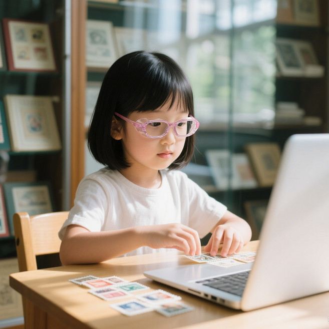 RAUOJOS 어린이 꽃가루 알러지 안경 어린이 블루라이트 차단 안경 어린이 보호 안경 ROS-CG001