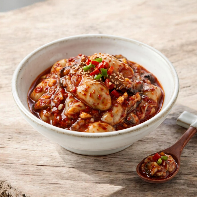 밥이 계속 들어가게 하는 저염으로 만든 최상급 어리굴젓 밥반찬 젓갈, 1개, 500g