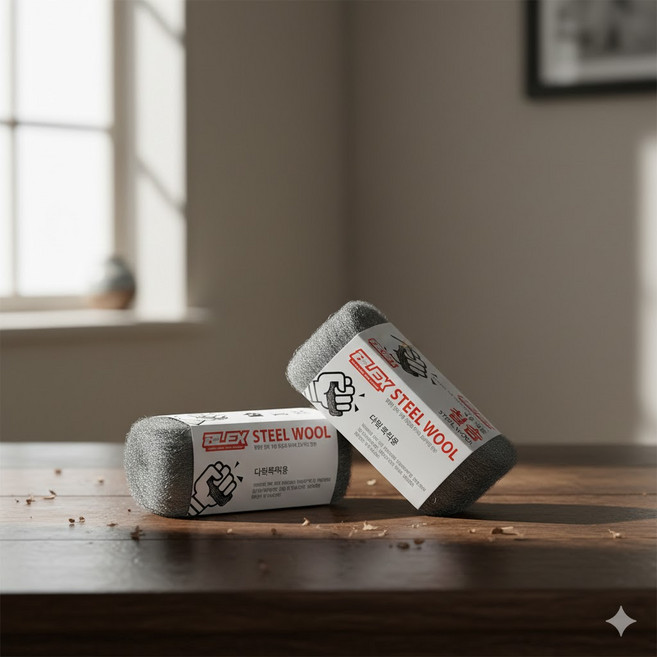 blex 초미세 스틸울 철솜 0.02mm 08호 철수세미 광택용품 청소용품