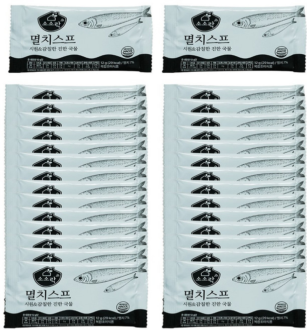 소소락 멸치스프 12g, 30개