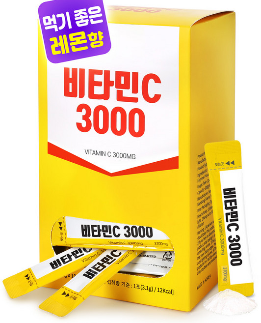 [녹십초] 비타민C 3000 / 먹기좋은 레몬향, 310g, 1박스