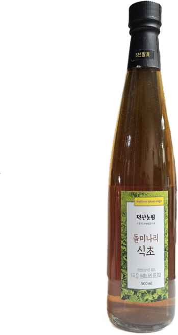돌미나리식초(5년이상) 덕산농원 천연발효식초 수제식초 국산원액100%(유리병), 1개, 500ml