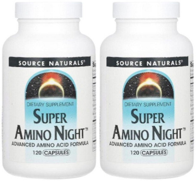 소스네추럴스 슈퍼 아미노 나이트 캡슐 120정 2병세트, 2개