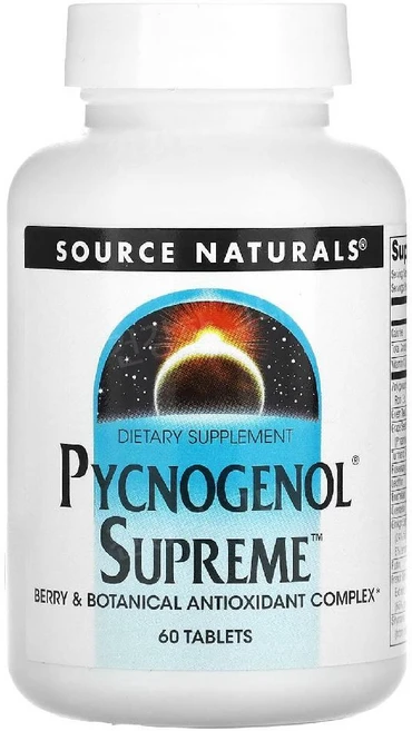 소스네츄럴스 피크노제놀 슈프림 60정, 60개 - 쿠팡