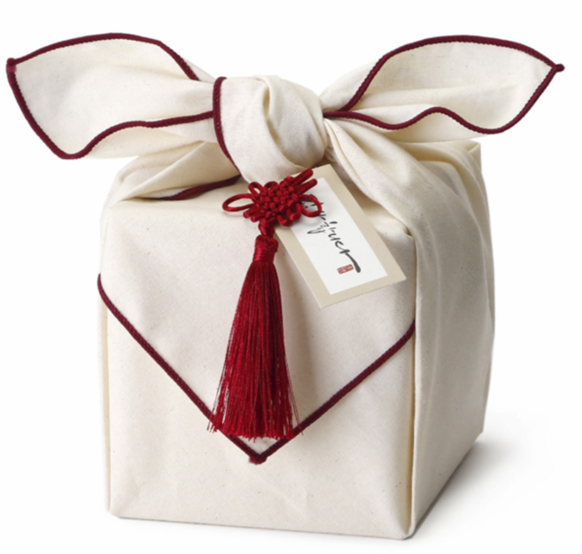 잇츠K 전통 광목 보자기 세트 / 예단 답례 선물 포장 상자 태슬 스티커 텍 포함