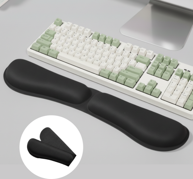 프레임유 접이식 메모리폼 키보드 패드, 1개, 블랙