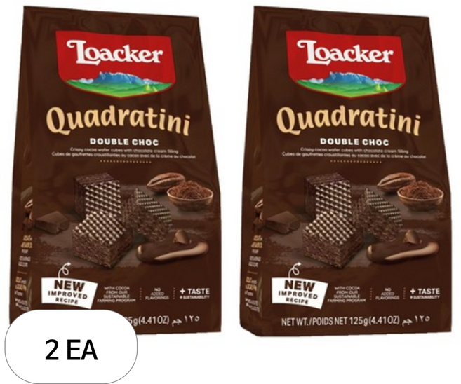 로아커 콰드라티니 더블초코, 125g, 2개