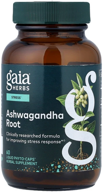 가이아허브 아슈와간다 뿌리 비건 액상 Phyto-Caps 60정, 120g, 1개 - 쿠팡