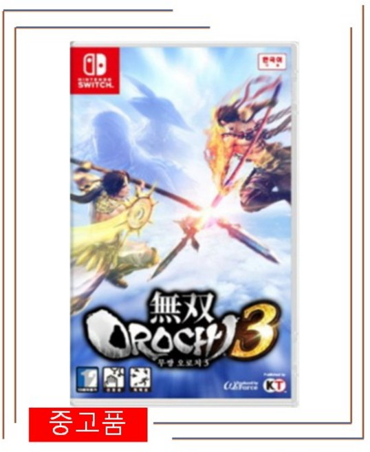 무쌍 오로치 3 닌텐도 스위치 정품 게임 타이틀 팩 한글판 (국내 배송), SWITCH 무쌍오로치 3 한글판 중고