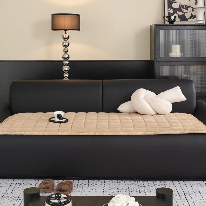 방수 소파 시트 쿠션 커버 무지 자카드 탄성 탈부착 슬립커버 거실 가구 보호