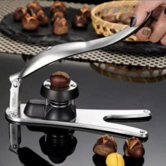 밤까는기계 가정용 밤까기 군밤 호두 도토리 껍질까기, 실버, 1개