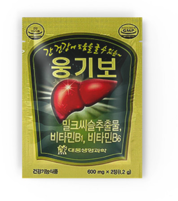 대웅생명과학 웅기보 간 피로회복 활력 에너지 밀크씨슬, 2정, 120개