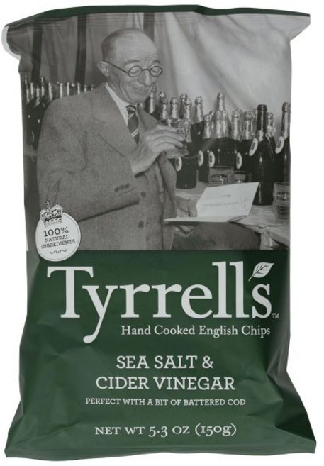 Tyrrell's 감자칩 타이렐스 크리스프 바다 소금과 사이다 식초 5.3온스