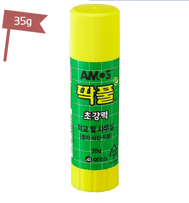 문구로드 딱풀 초강력 투명접착 고체풀 냄새없이 자연친화적 풀, 25g 1갑 20개