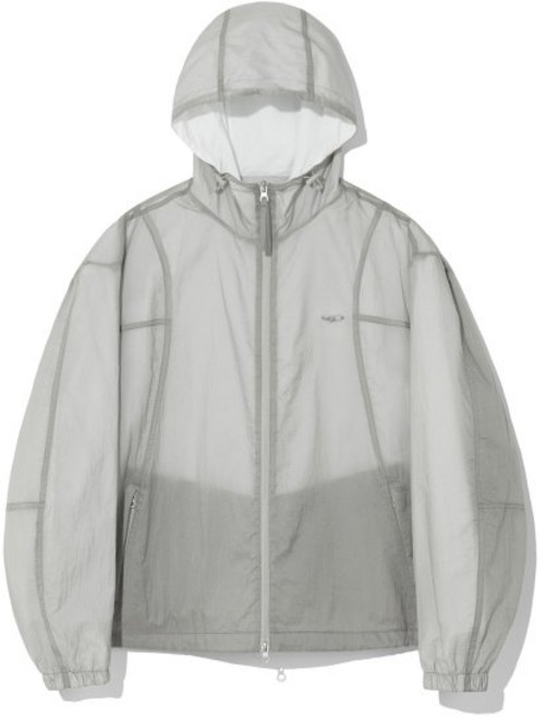 코드그라피 시스루 나일론 투톤 바람막이_라이트그레이 110951