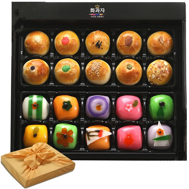 엠케이크 아이원 만주 10구 화과자 10구 혼합 선물세트 [냉매포장 별도구매상품], 900g, 1개