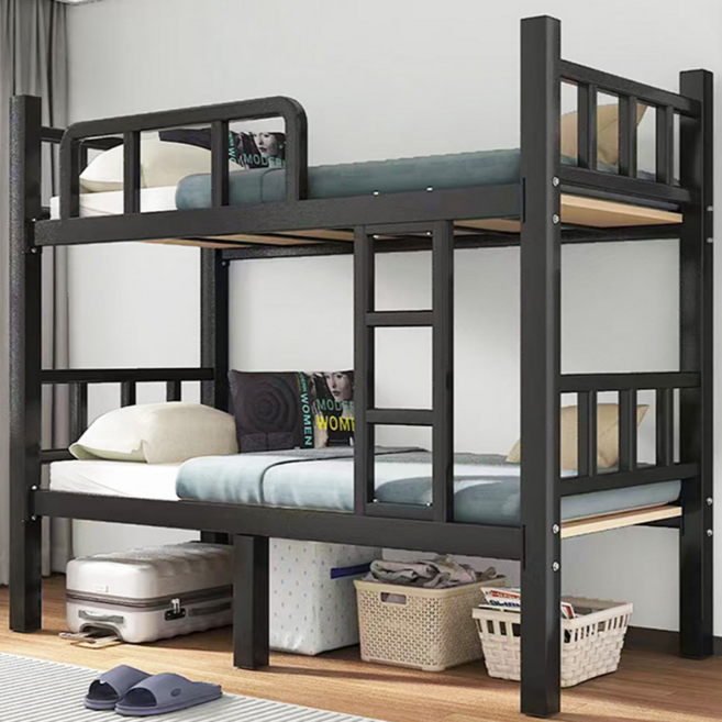 Oakora furniture 프리미엄 벙커침대 2층침대 이층 성인 낮은 공간활용 어른 벙커형 철제 복층 기숙사 성인용 원룸 게스트하우스 침대, 오닉스그레이