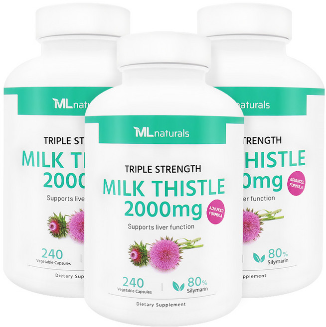 My Life 마이라이프 내추럴스 밀크시슬 2000mg, 3개, 240정