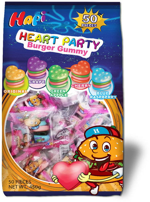 하트파티 5가지맛 버거젤리, 1개, 450g