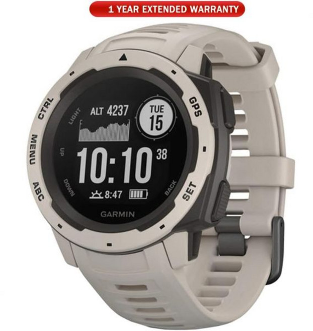 가민 0100229310 인스팅트 솔라 견고한 야외 스마트워치 태양광 충전 기능 내장 스포츠 앱 및 건강 모니터링 그래파이트, Tundra, Instinct, Smartwatch