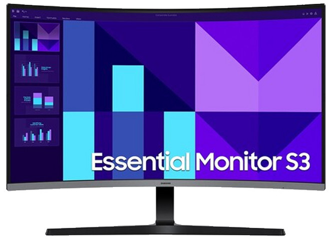 삼성전자 에센셜 S3 커브드 27인치 모니터 LS27D396GAKXKR, 68.6cm